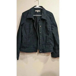 Women's black jean style jacket by craft & barrow size 14